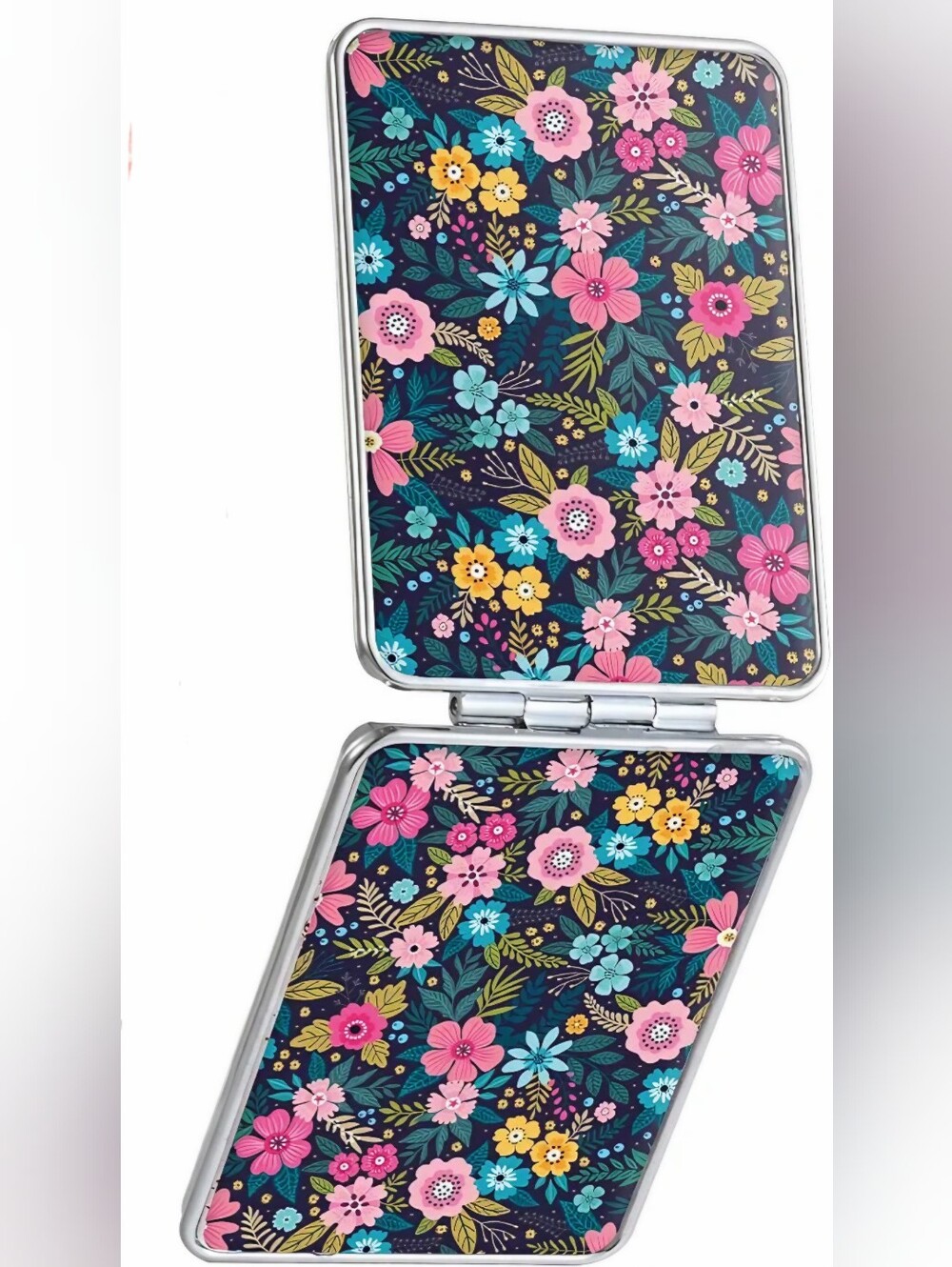 Small Travel Pocket Mirror with Double-Sided Magnification - Mini Makeup Mirror